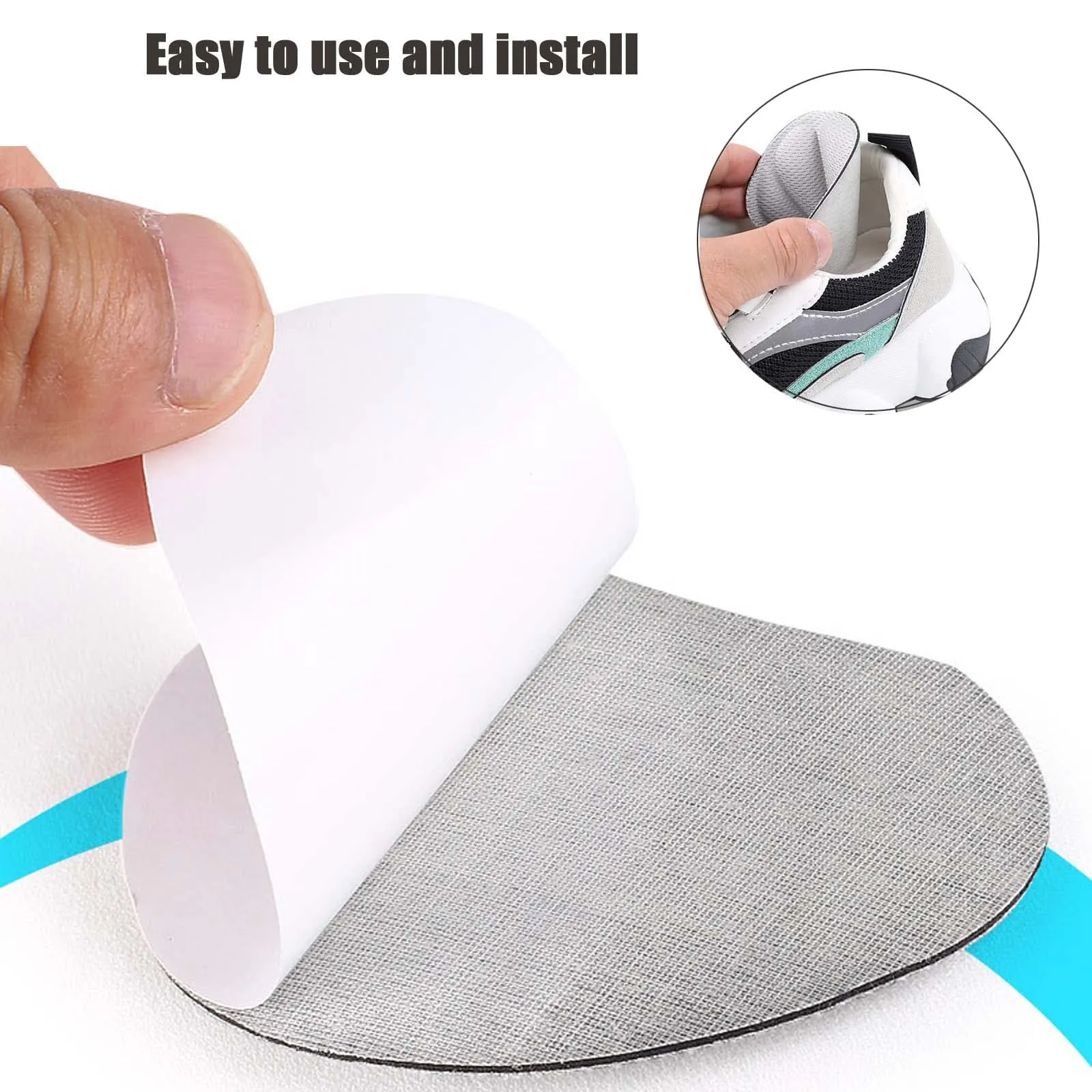 3 Pairs Shoes Cushions Pads, Soft Thick Heel Grips for Loose Shoes Self-Adhesive Heel Protectors for Trainers Anti Slip Shoes Pads Shoes Inserts for Women and Men