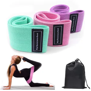 3pcs Resistance Bands For Legs And Butt Home Yoga Exercise Workout Sports Fitness Accessories