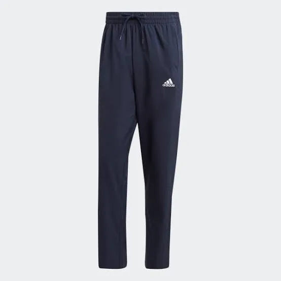 ADIDAS AEROREADY ESSENTIALS STANFORD OPEN HEM EMBROIDERED SMALL LOGO TRACKSUIT BOTTOMS - IC9416