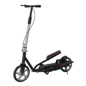 Adult Scooter Two-wheel Mobility Scooter Double Wing Pedal Bike, Model: Folding Black