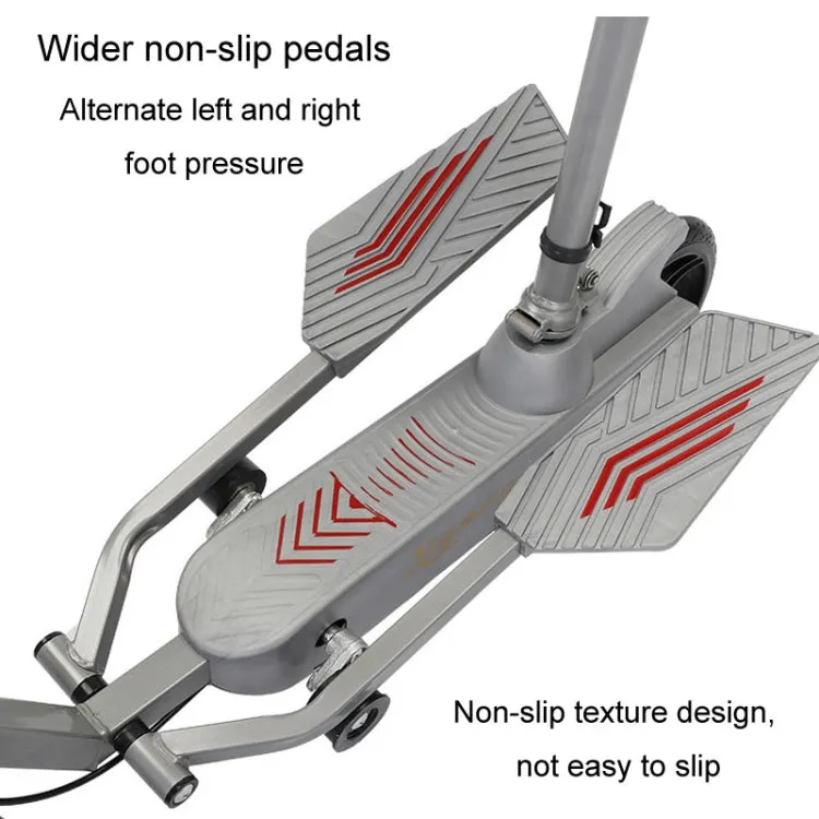 Adult Scooter Two-wheel Mobility Scooter Double Wing Pedal Bike, Model: Folding Silver