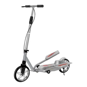 Adult Scooter Two-wheel Mobility Scooter Double Wing Pedal Bike, Model: Folding Silver