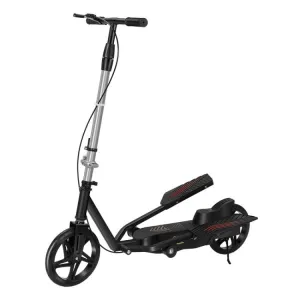 Adult Scooter Two-wheel Mobility Scooter Double Wing Pedal Bike, Model: Standard Black