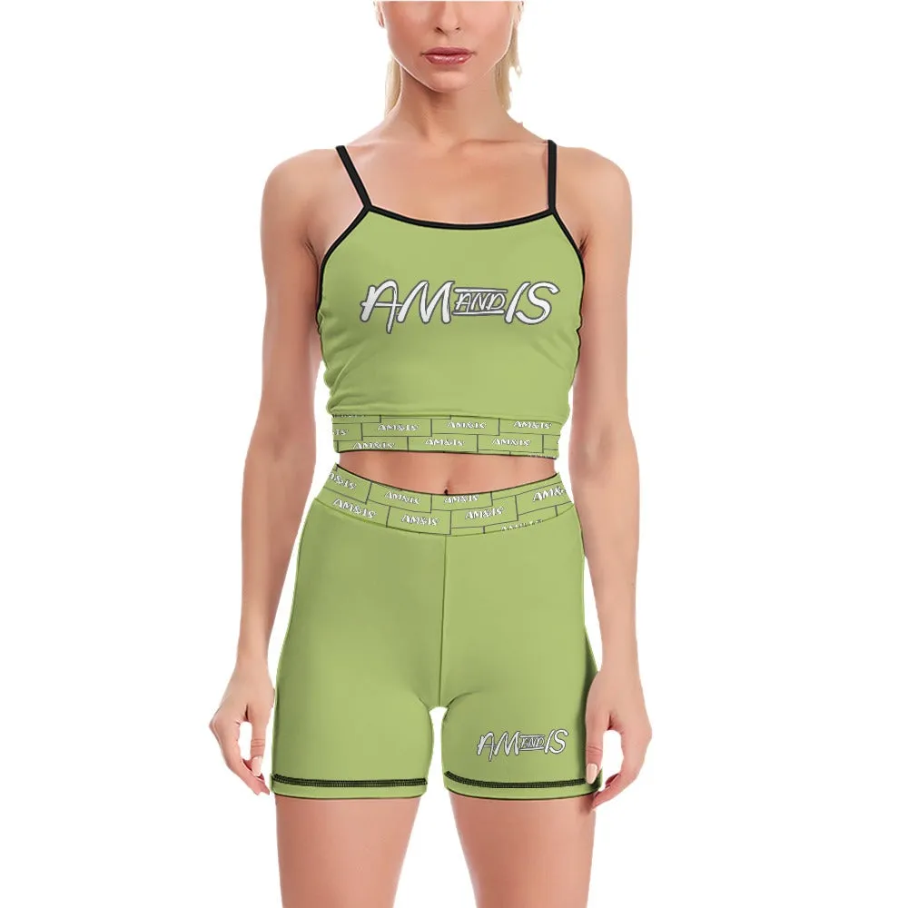 Am&Is Activewear Women's Slim Two Piece Yoga Set