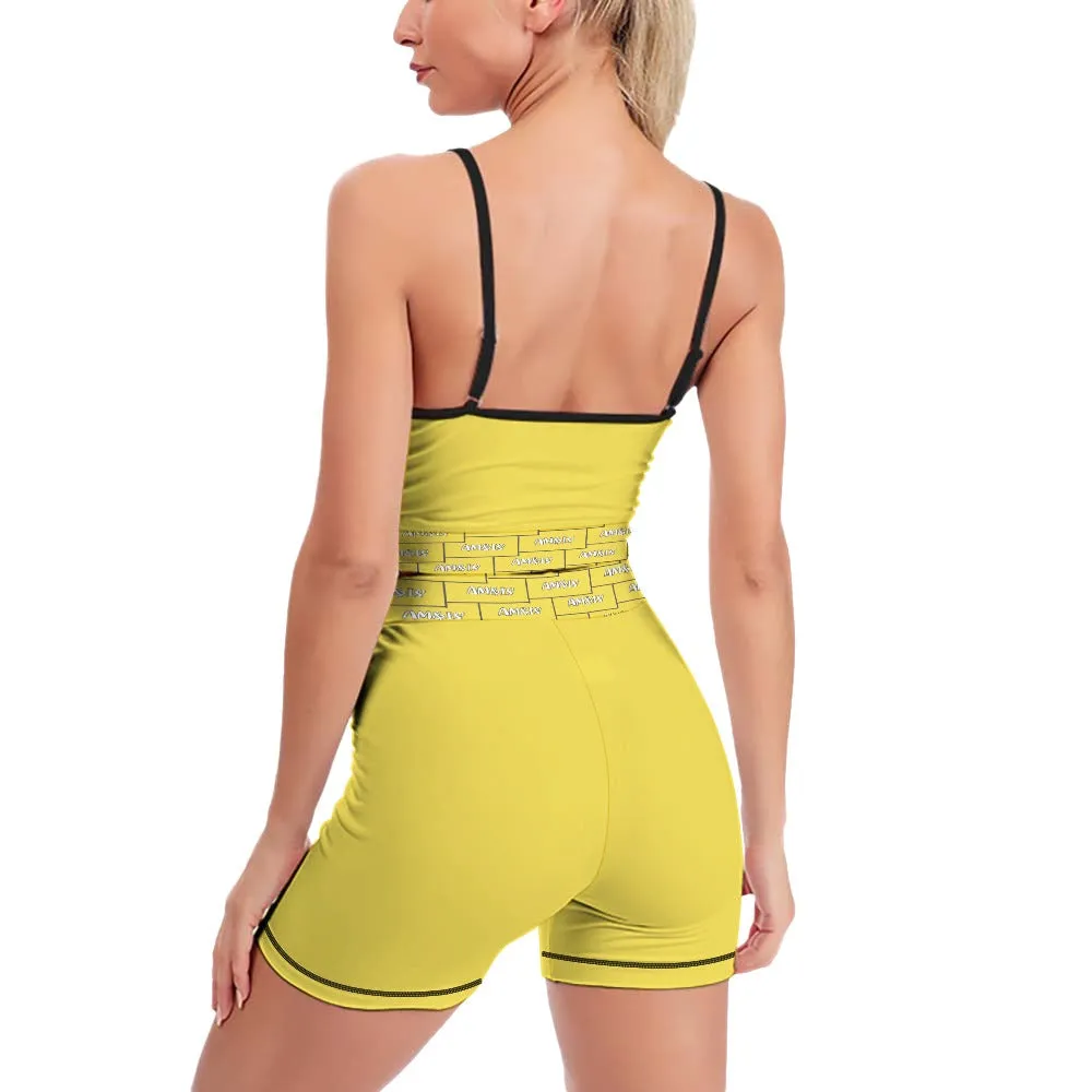 Am&Is Activewear Women's Slim Two Piece Yoga Set