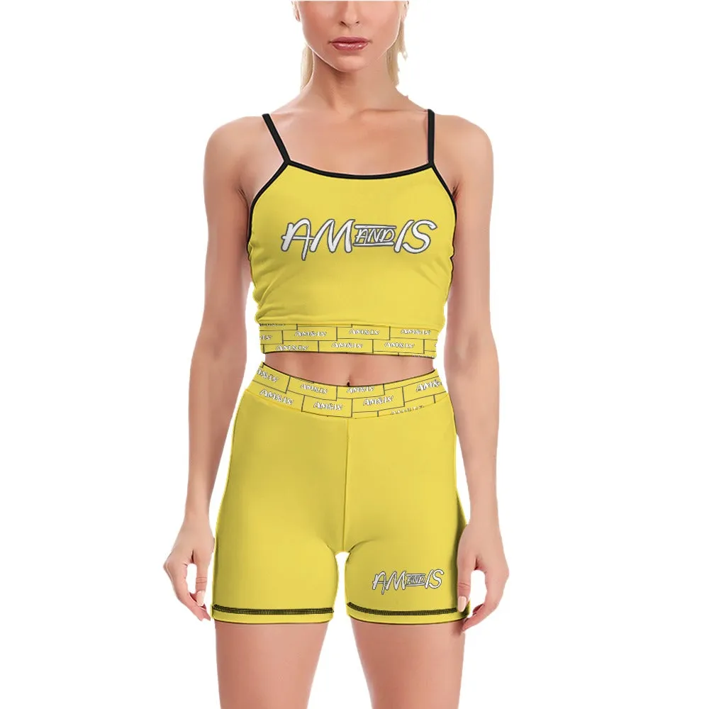 Am&Is Activewear Women's Slim Two Piece Yoga Set