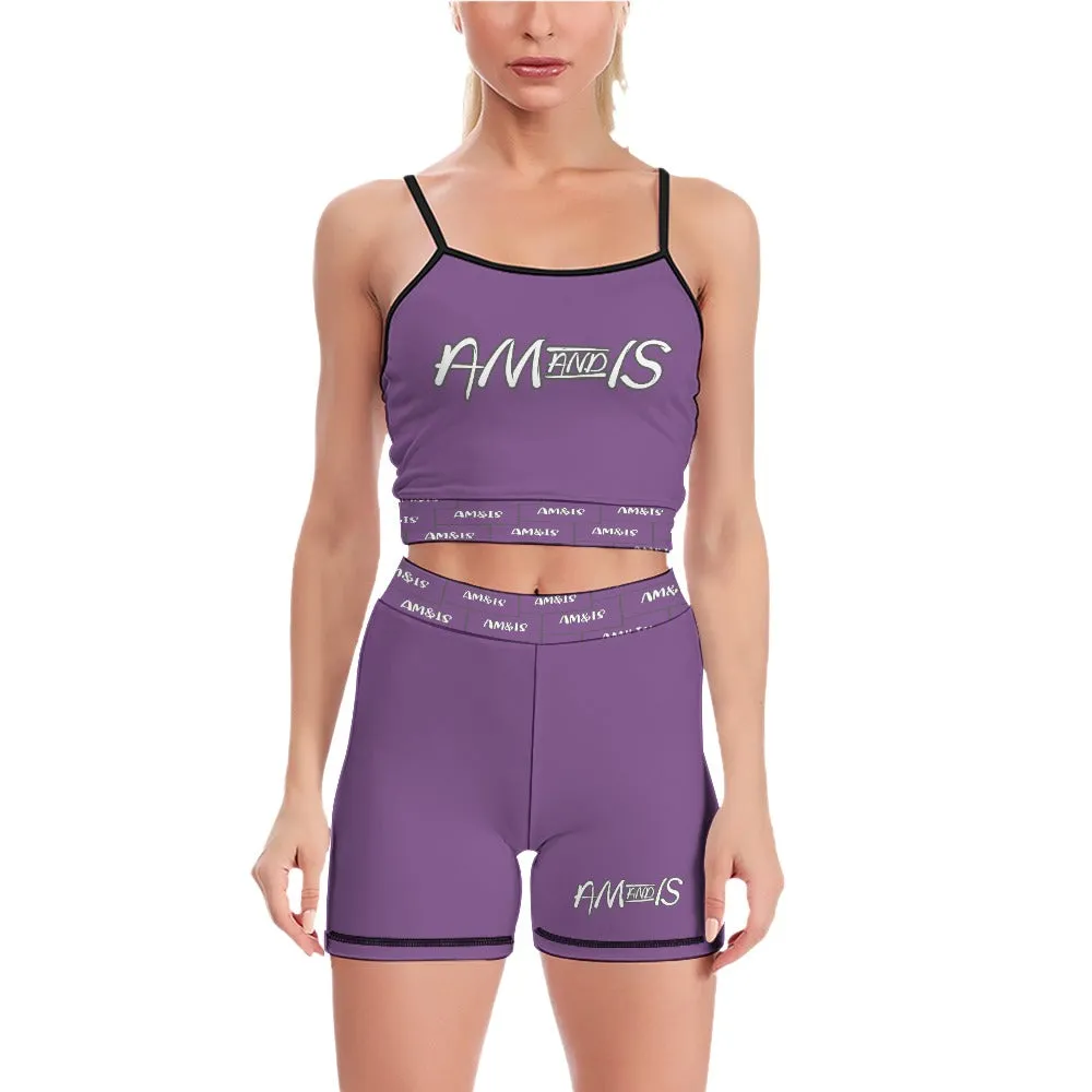 Am&Is Activewear Women's Slim Two Piece Yoga Set