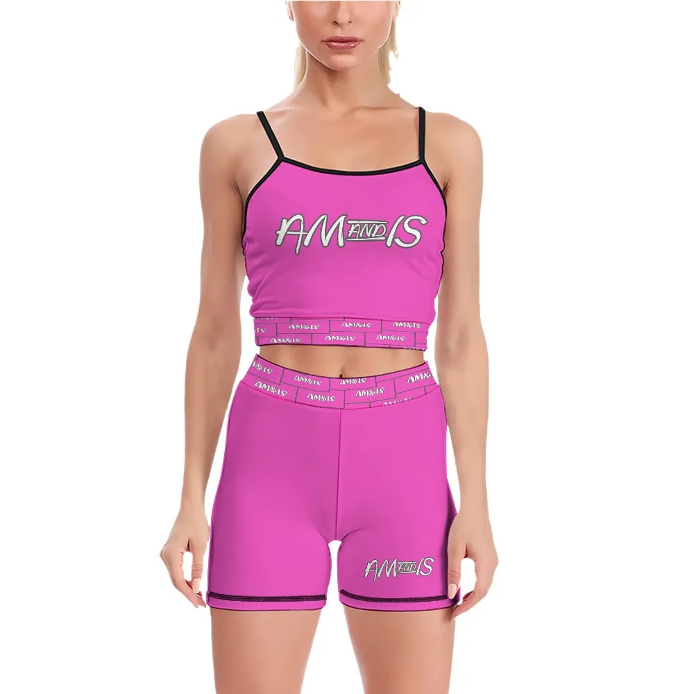 Am&Is Activewear Women's Slim Two Piece Yoga Set