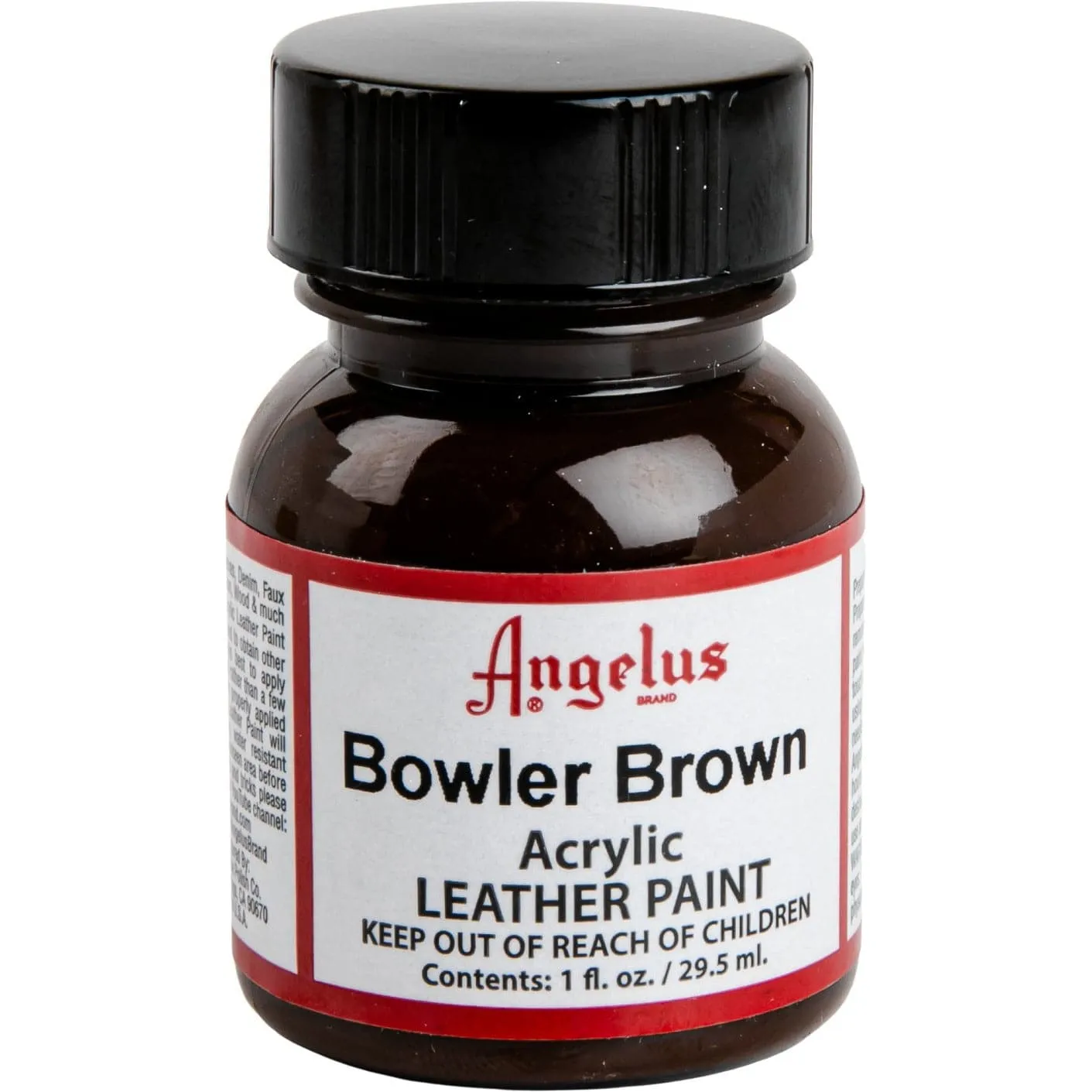 Angelus Acrylic Paint Bowler Brown #273 29Ml Use On Leather, Vinyl Or Fabric