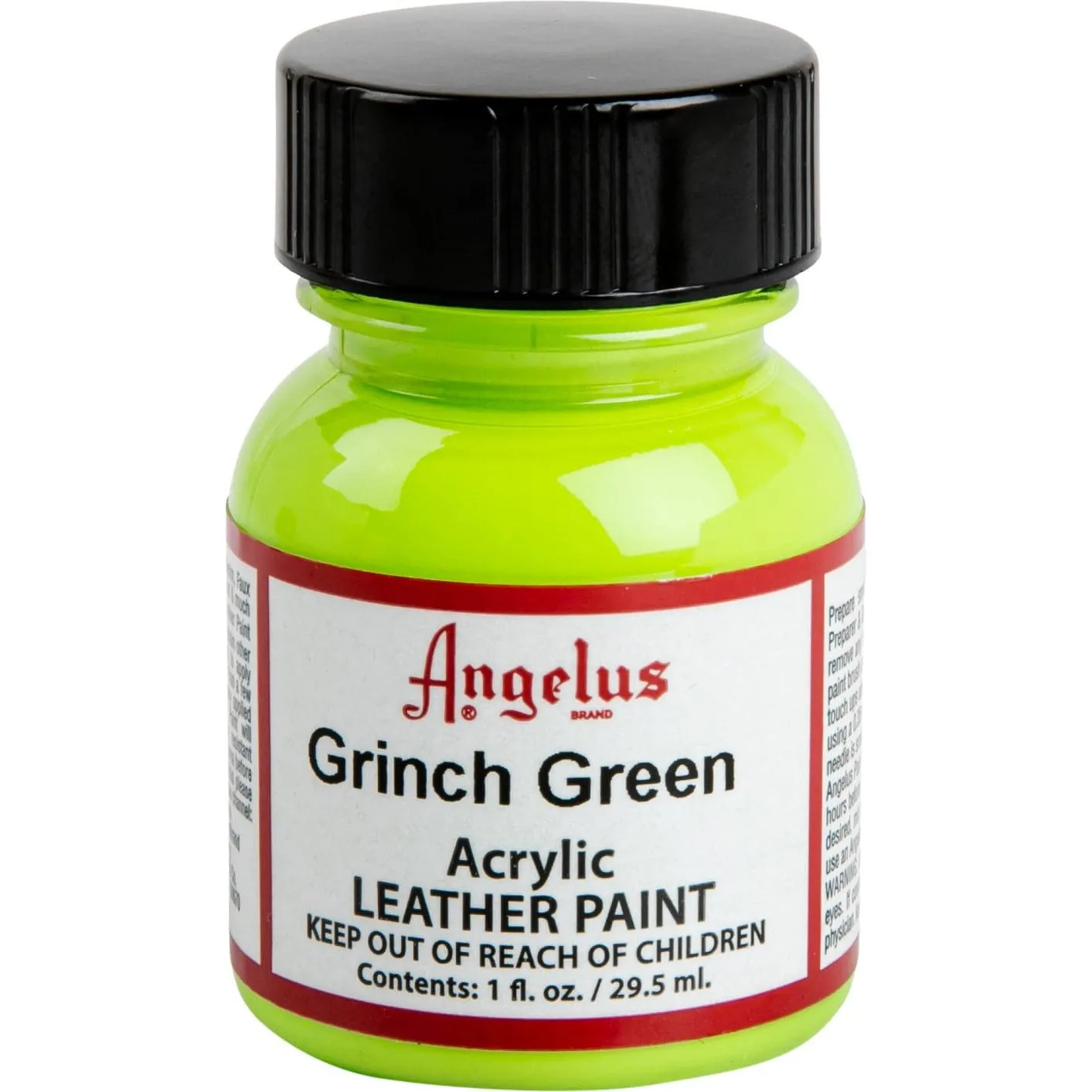 Angelus Acrylic Paint Grinch Green #263 29Ml Use On Leather, Vinyl Or Fabric