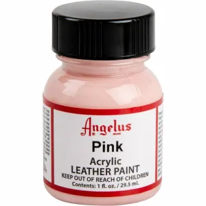 Angelus Acrylic Paint Pink #188 29Ml Use On Leather, Vinyl Or Fabric