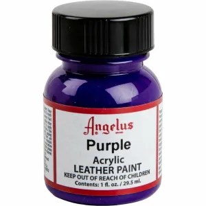 Angelus Acrylic Paint Purple #047 29Ml Use On Leather, Vinyl Or Fabric