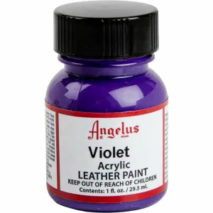 Angelus Acrylic Paint Violet #178 29Ml Use On Leather, Vinyl Or Fabric