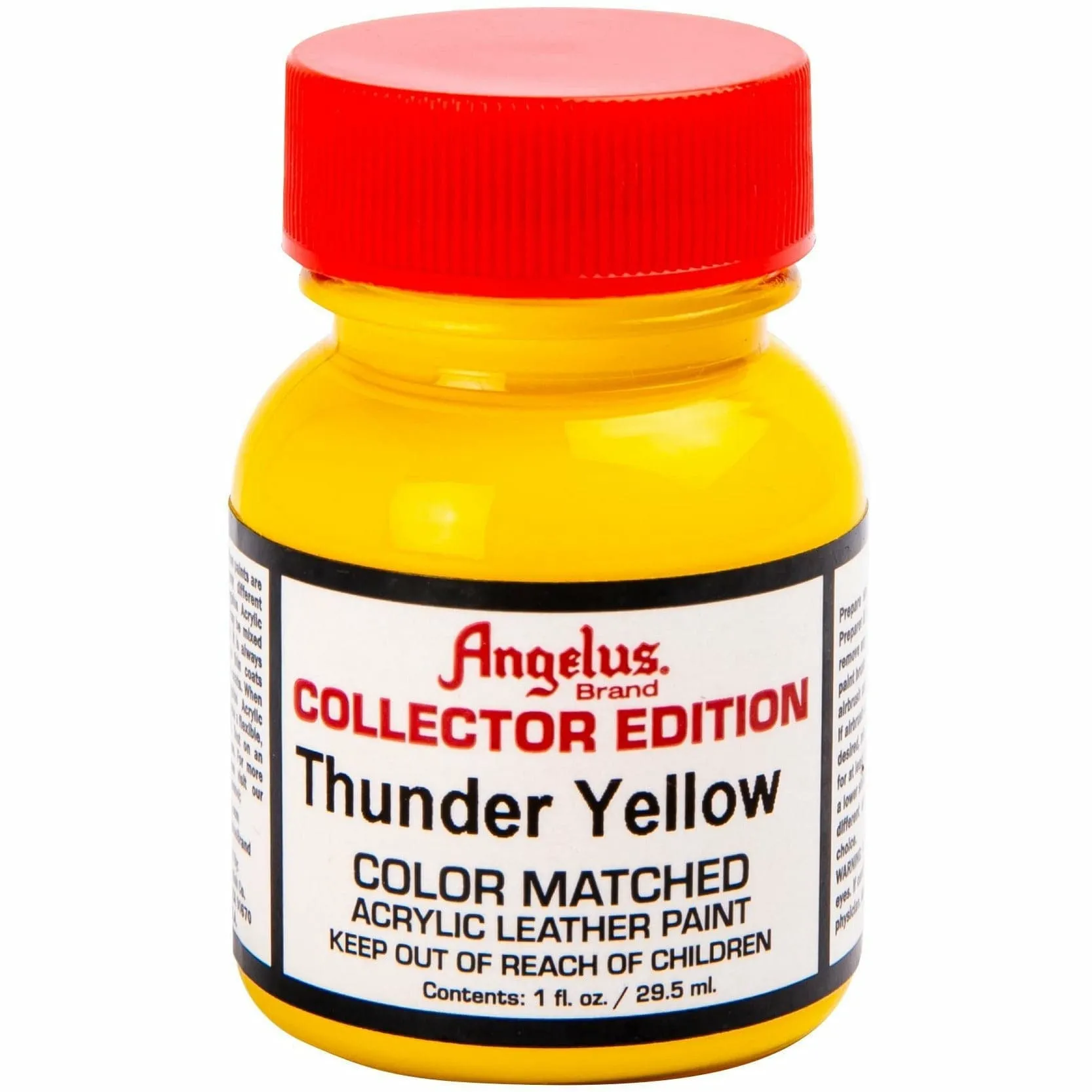 Angelus Collectors Edition Acrylic Paint 2 Thunder Yellow 29Ml For Leather, Vinyl, Fabric