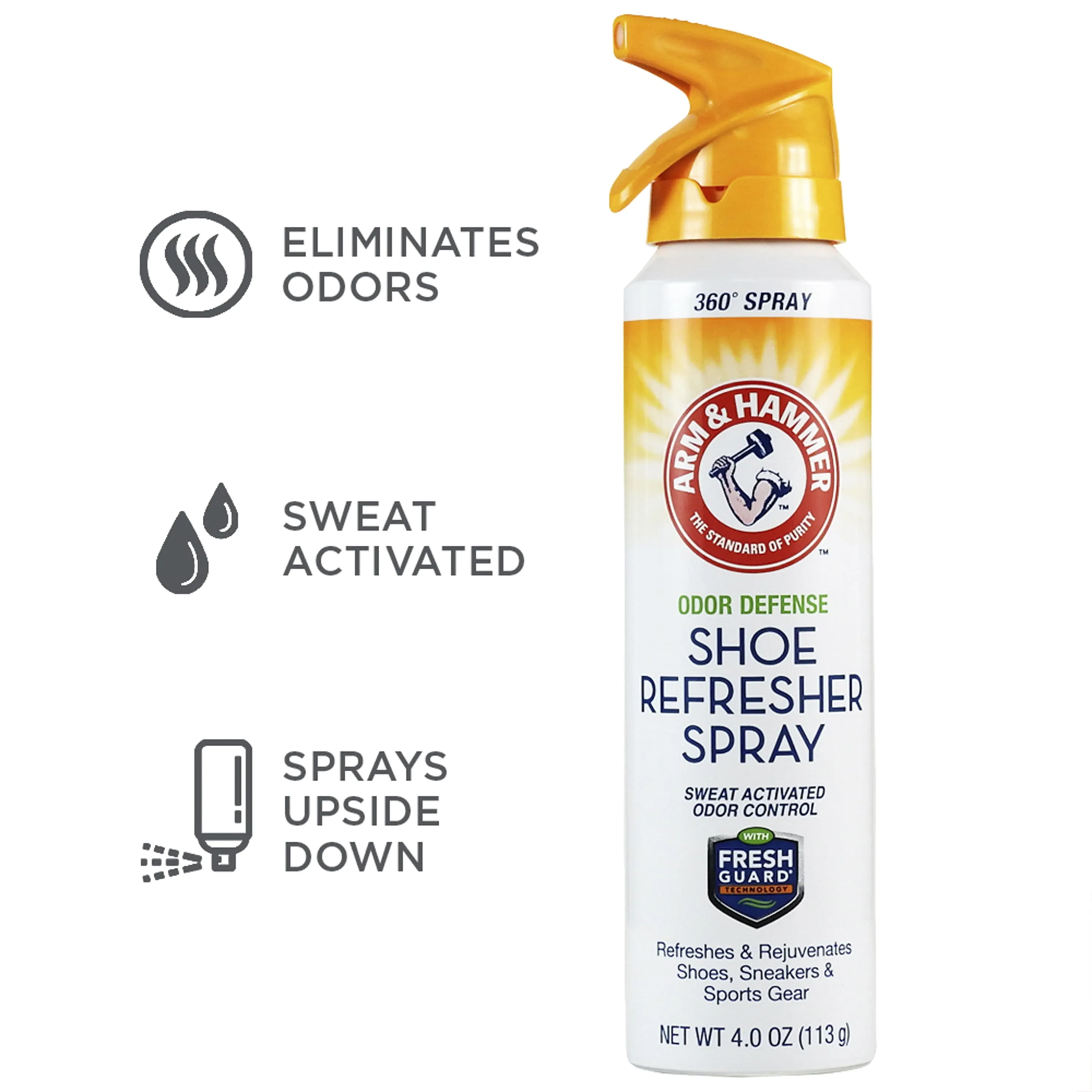 Arm & Hammer Odor Defense Shoe Refresher Spray, 4 Oz