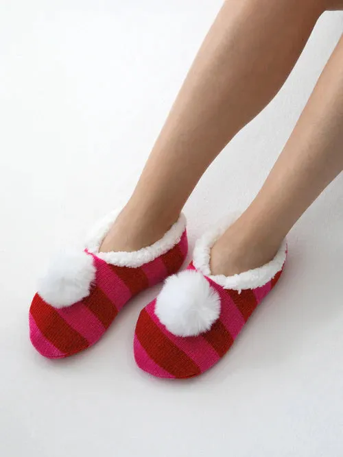 Arya Stripe Slipper Red/Pink