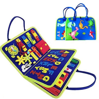 Baby Early Education Preschool Sensory Learning Toy Book Children's Busy Board Dressing And Buttoning Learning | Brodtica.com