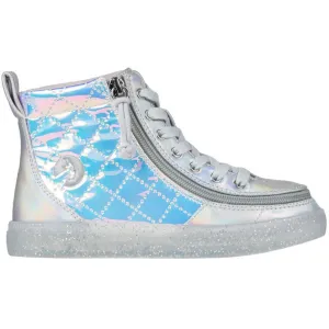 Billy Footwear (Kids) - High Top Frozen Faux Leather Shoes