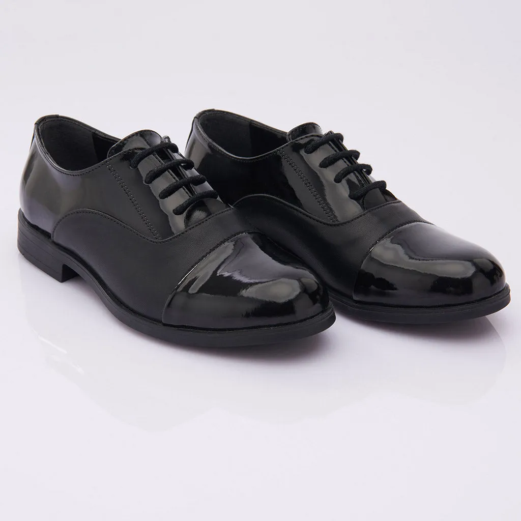 Black Patent Oxford Shoes