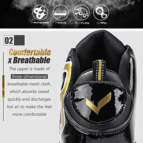 Boys Shoes Equality Signature Breathable Basketball Shoes for Boys Durable Girls Basketball Shoes Comfortable Basketball Sneakers for Boys Non-slip Kids Sneakers Boys Tennis Shoes Size 7.5 Black