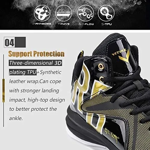 Boys Shoes Equality Signature Breathable Basketball Shoes for Boys Durable Girls Basketball Shoes Comfortable Basketball Sneakers for Boys Non-slip Kids Sneakers Boys Tennis Shoes Size 7.5 Black