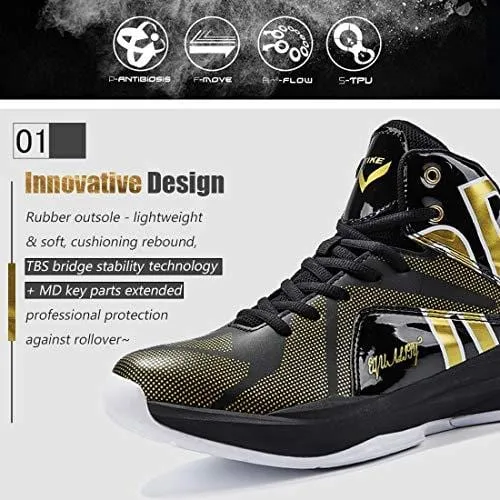 Boys Shoes Equality Signature Breathable Basketball Shoes for Boys Durable Girls Basketball Shoes Comfortable Basketball Sneakers for Boys Non-slip Kids Sneakers Boys Tennis Shoes Size 7.5 Black