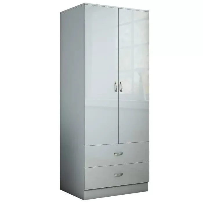 Brendle 2 Door Manufactured Wood Wardrobe