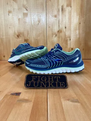 BROOKS GLYCERIN 12 Women Size 10B Athletic Shoes Sneakers Blue & Green 1201601B453