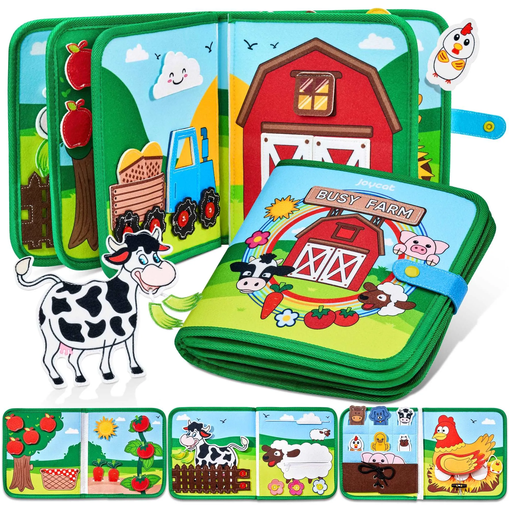 Busy Board Farm Themed Montessori Toy