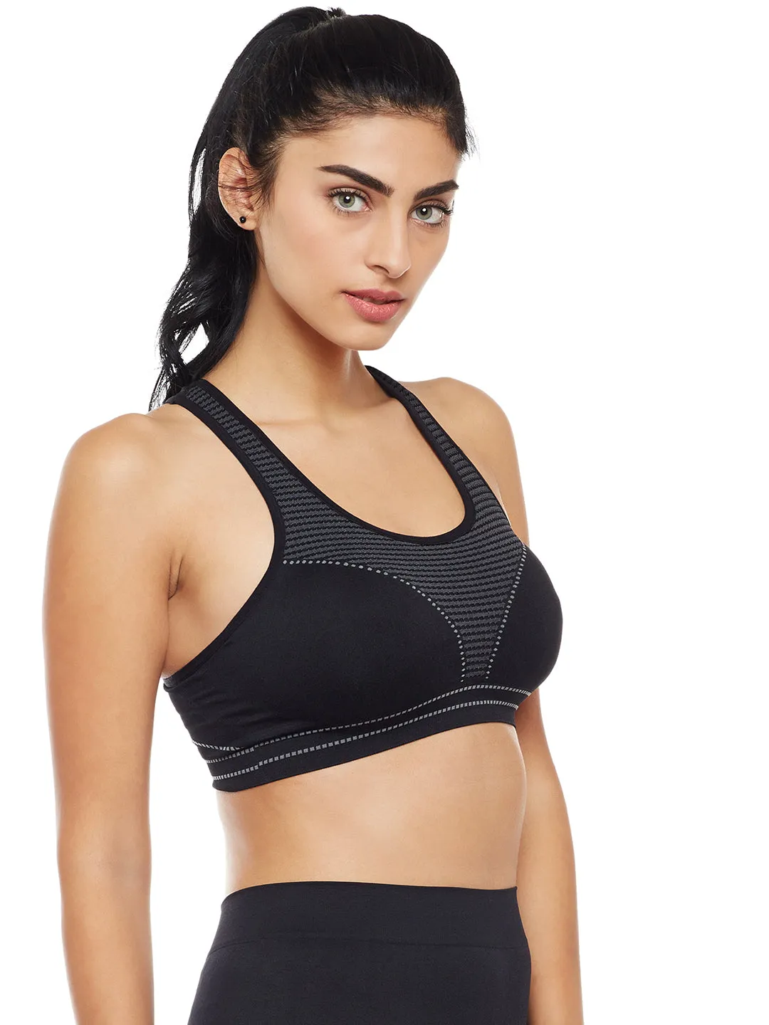 C9 Airwear Seamless Active Sports Bra with Pads for Women - Nude