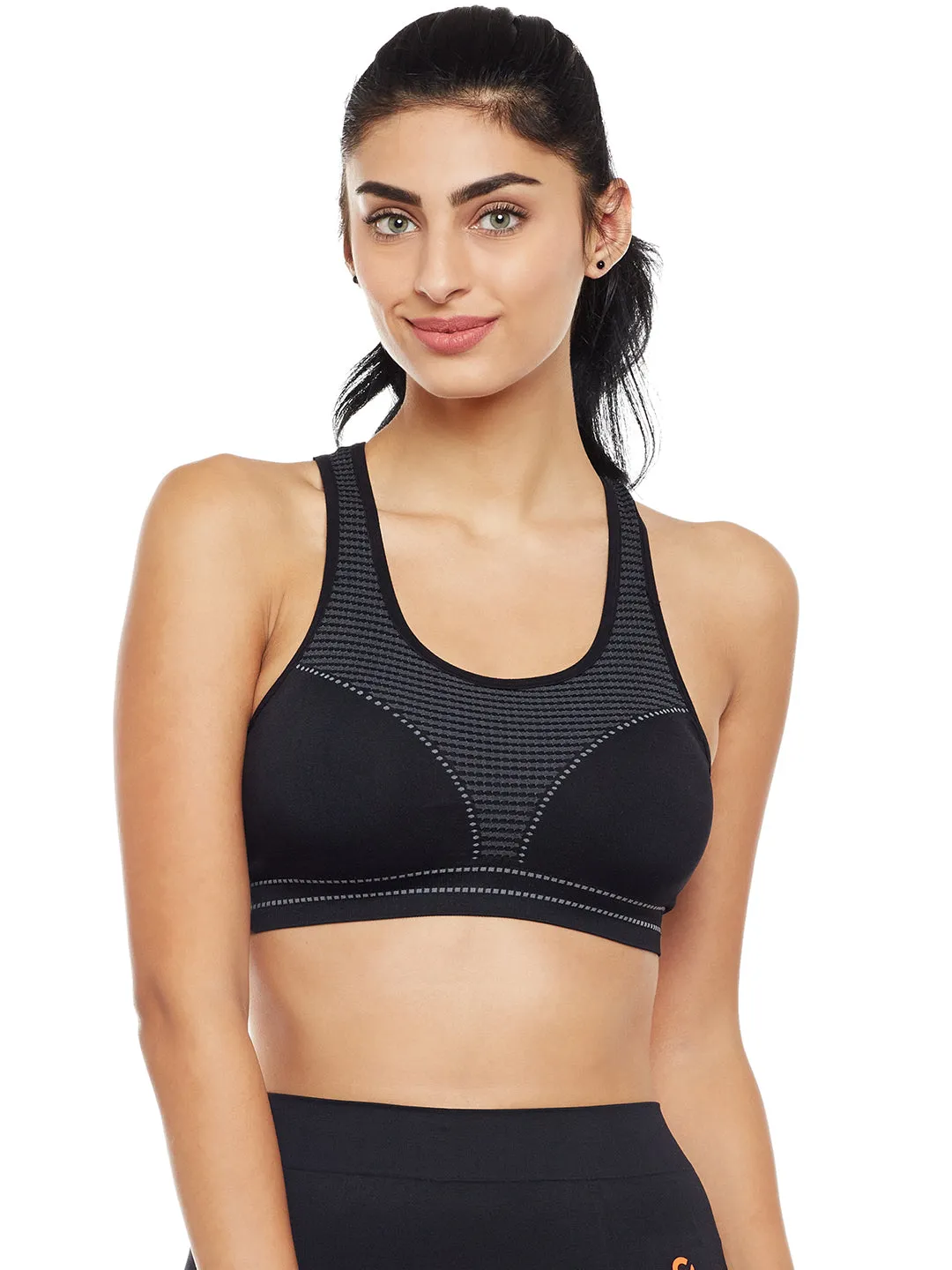 C9 Airwear Seamless Active Sports Bra with Pads for Women - Nude