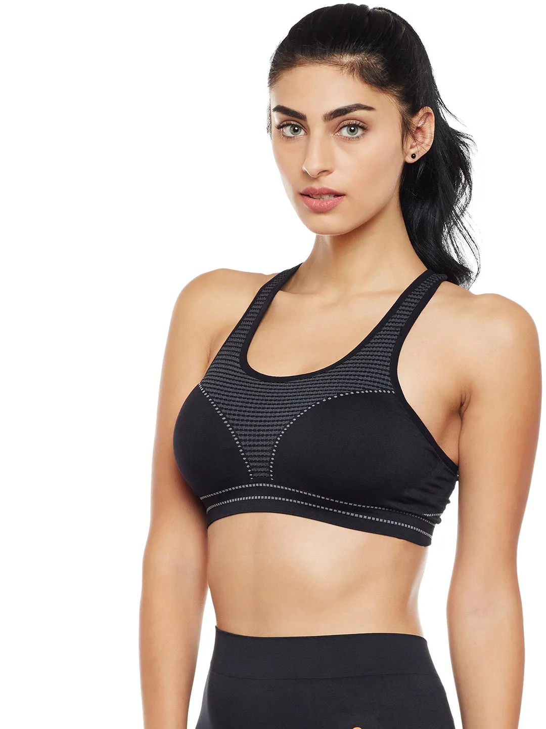 C9 Airwear Seamless Active Sports Bra with Pads for Women - Nude