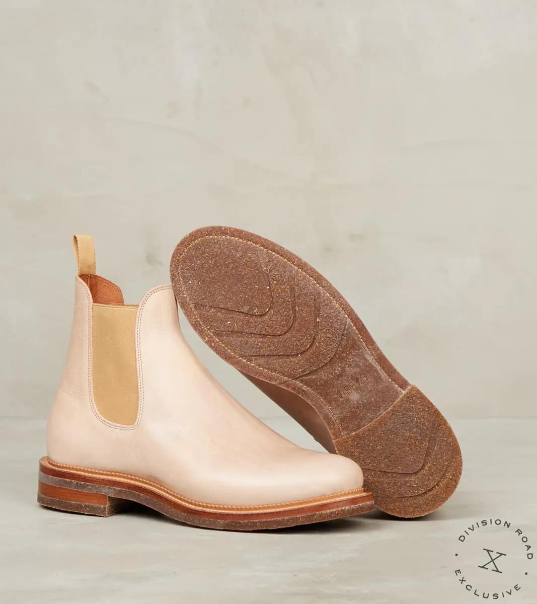 Chelsea Boot - 2030 - Lactae Hevea - Conceria Champagne Washed Vacchetta 800