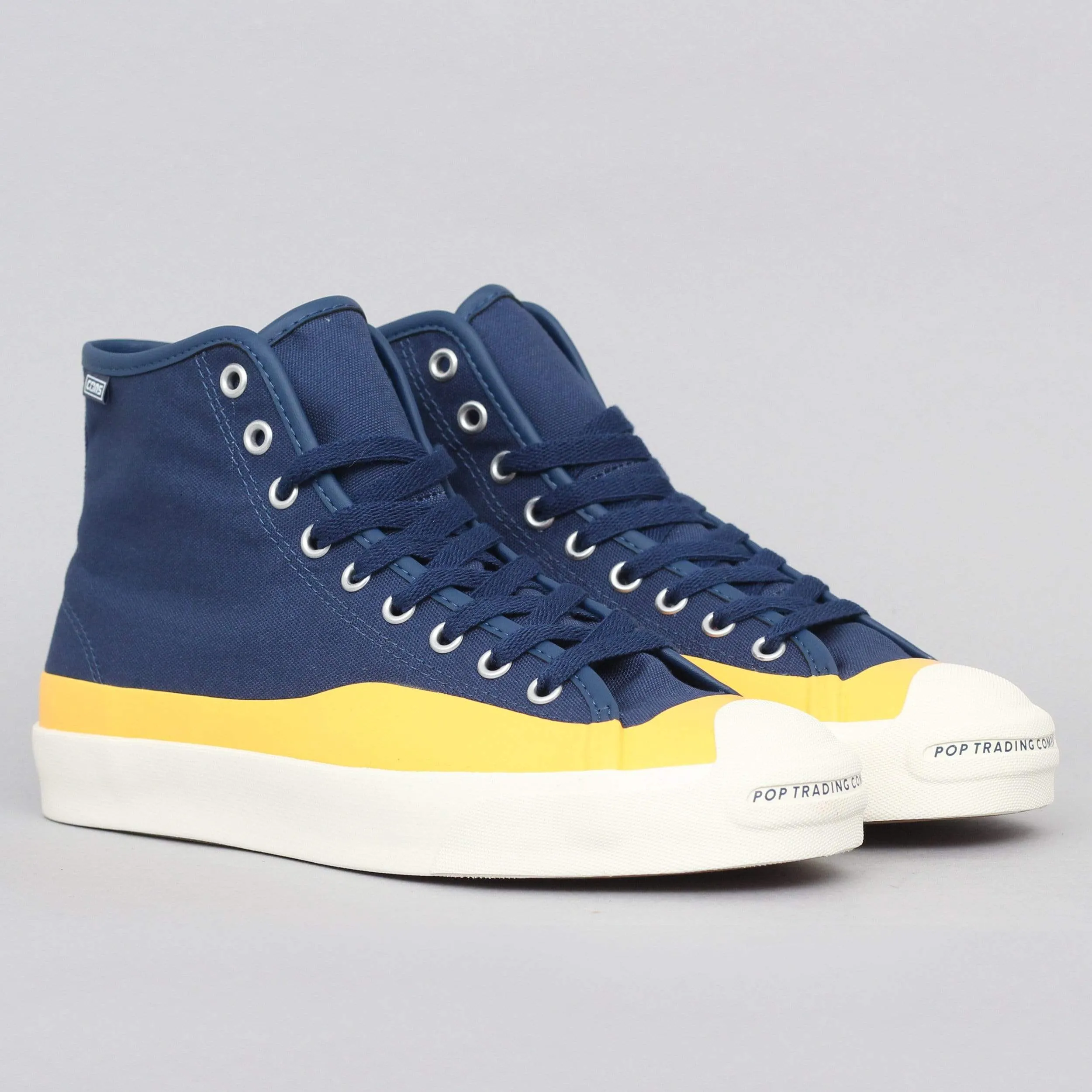 Converse X Pop Trading Jack Purcell Pro PTC Hi Shoes Navy / Citrus / Egret