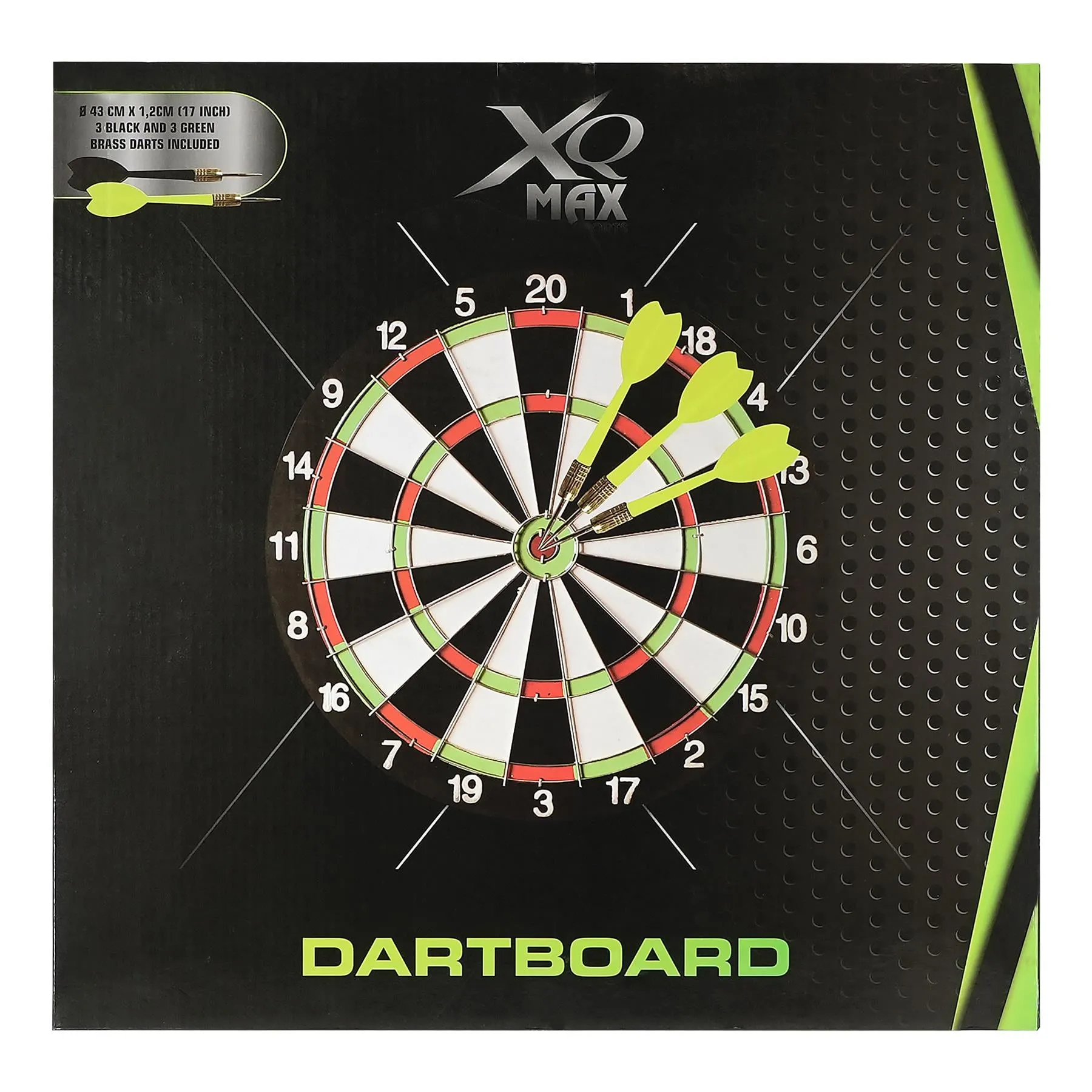 Double-Sided Dartboard with 6 Darts