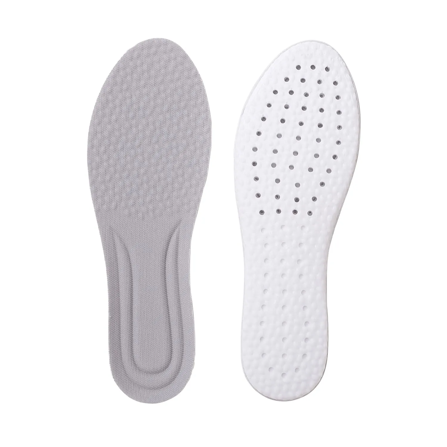 Dr Foot Air-Pillow® Insoles | Comfortable, Porous, and Breathable Insoles for Sports | Shock Absorption for Reduced Impact | Soothing Sensation | Relieves Foot Fatigue | - 1 Pair - (Large Size)