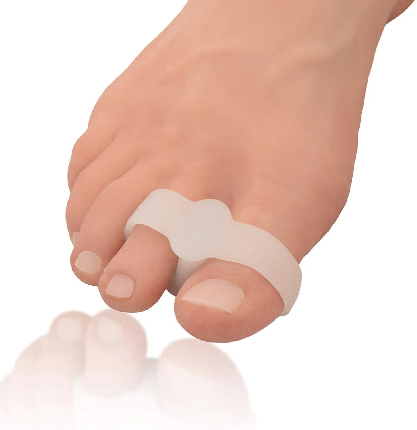 Dr. Frederick's Original Sport Bunion Toe Spacer Set - 4Pcs - Soft Gel Splints - One Size Fits All - Fast Relief - Wear with Shoes - for Men & Women