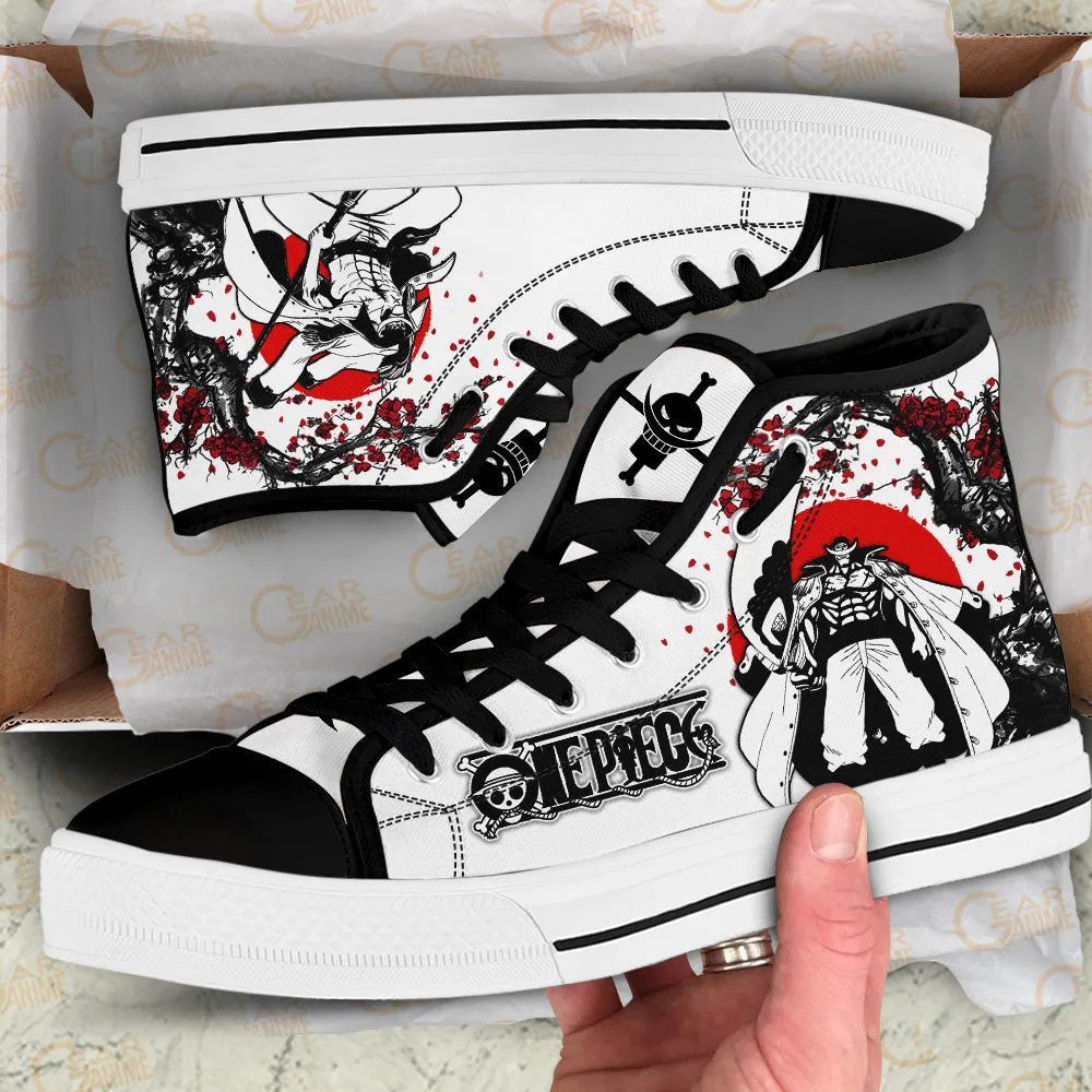 Edward Newgate High Top Shoes Anime OP Sneakers Japan Style