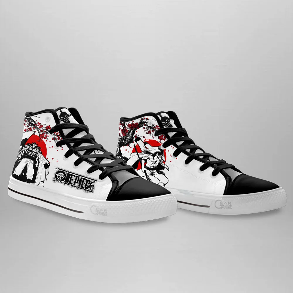 Edward Newgate High Top Shoes Anime OP Sneakers Japan Style