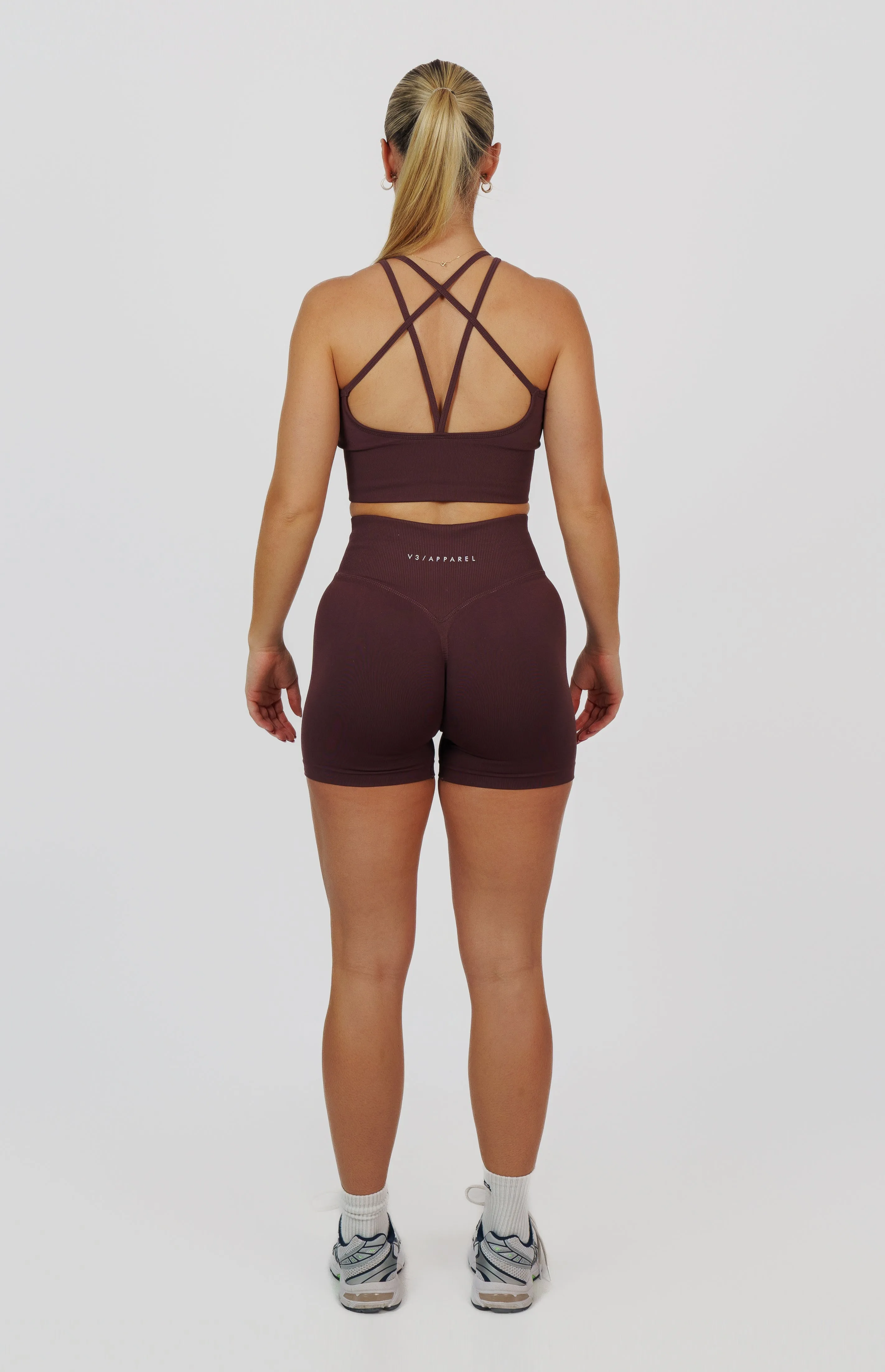 Form Seamless Scrunch Shorts & Sports Bra Set - Plum Purple