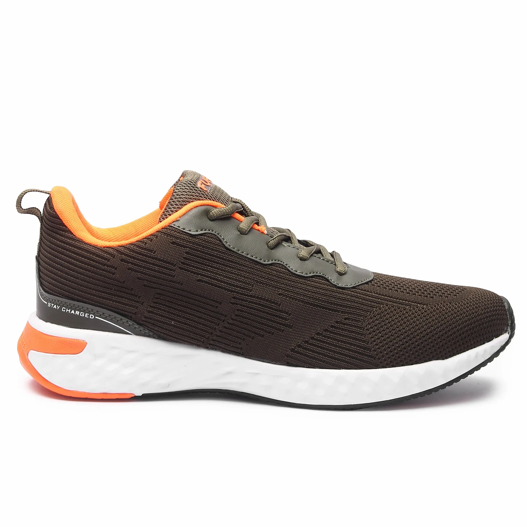 FUEL Rockstar Sport Shoe For Men's (Olive/Orange)