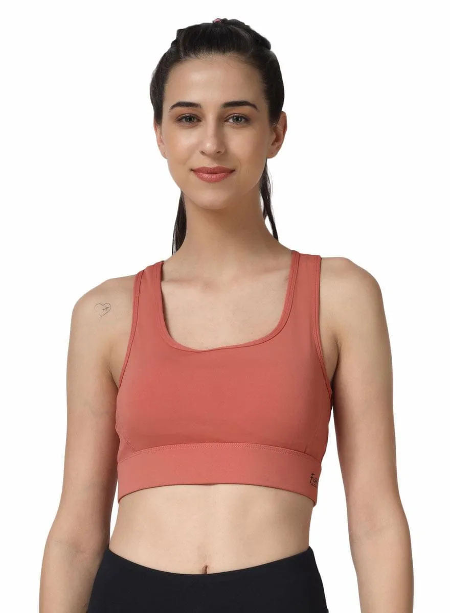 FXM Flexiwear Active Sports Bra for Women & Girls-  Gym, Yoga, Running Bra - Wireless, Zero Bounce Extra Support NY-S0019