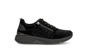 Gabor Rolling Soft Black Trainer