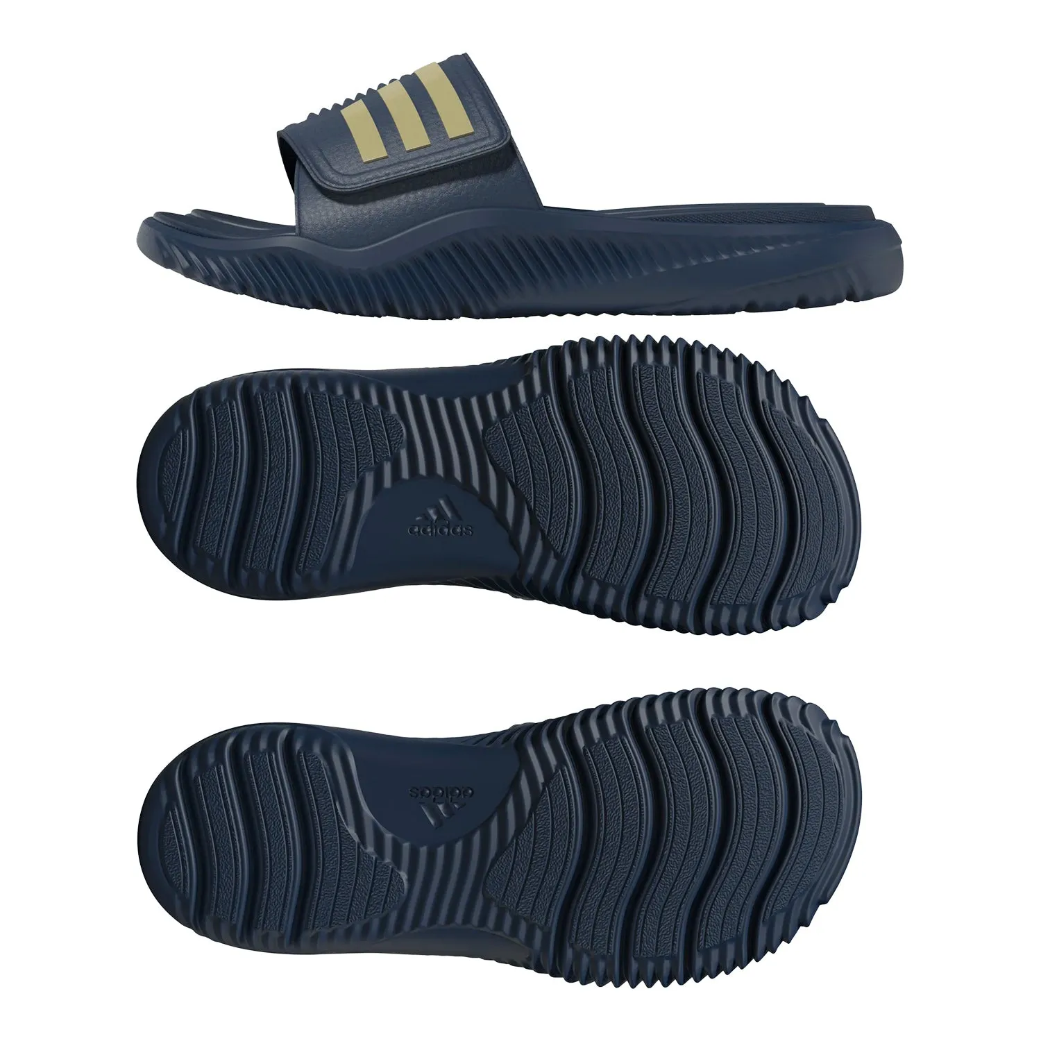 Goergia Tech Yellow Jackets Adidas Alphabounce Navy Slides