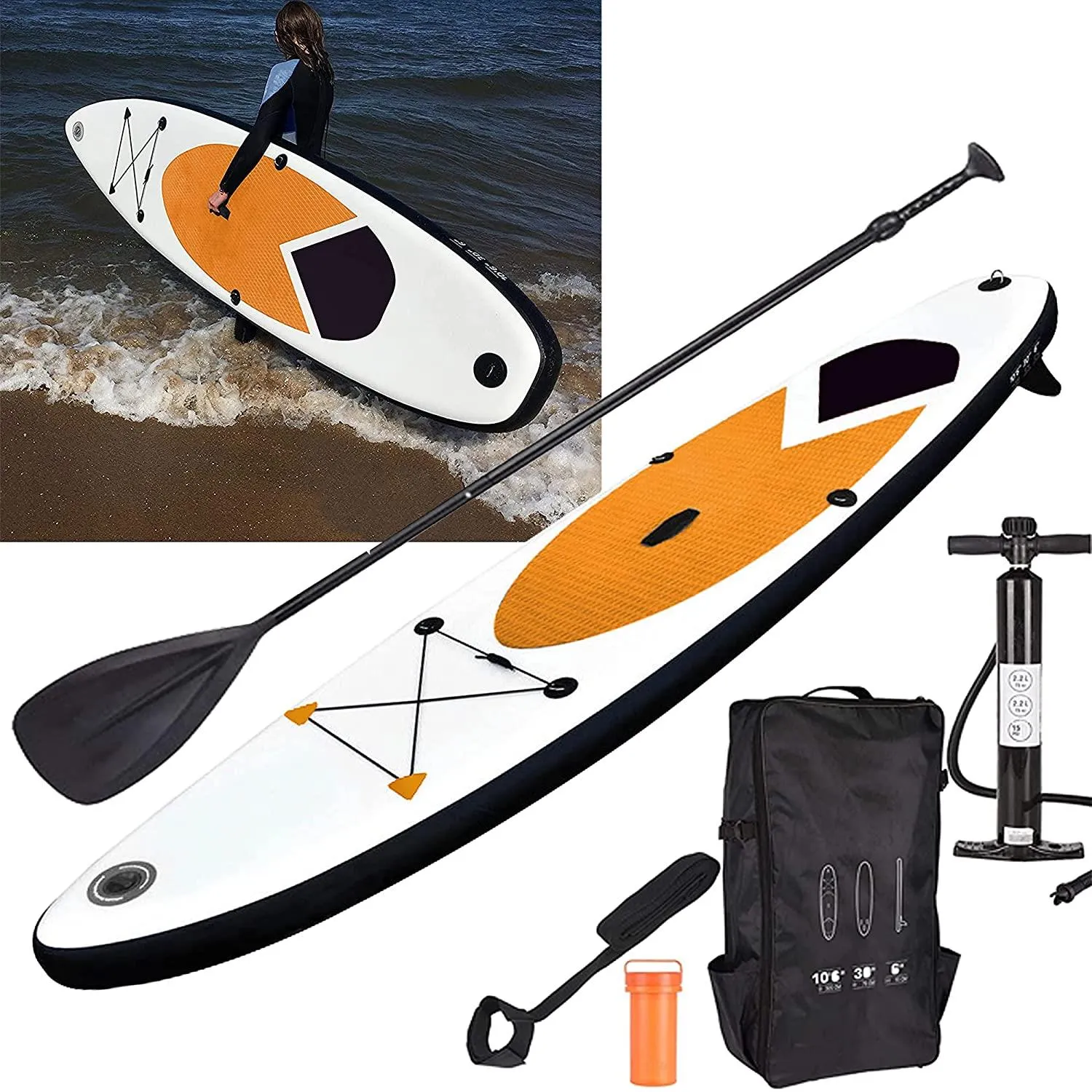 Inflatable SUP Stand Up Paddle Board Orange 320cm