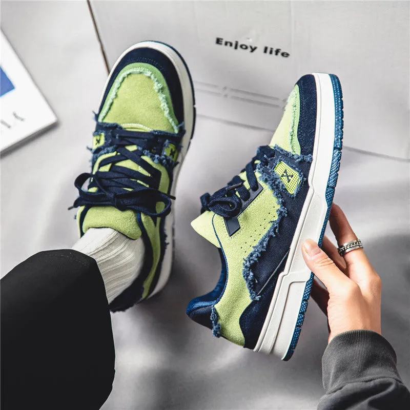 Kimpossible-100 Lime Green Flat Sneakers