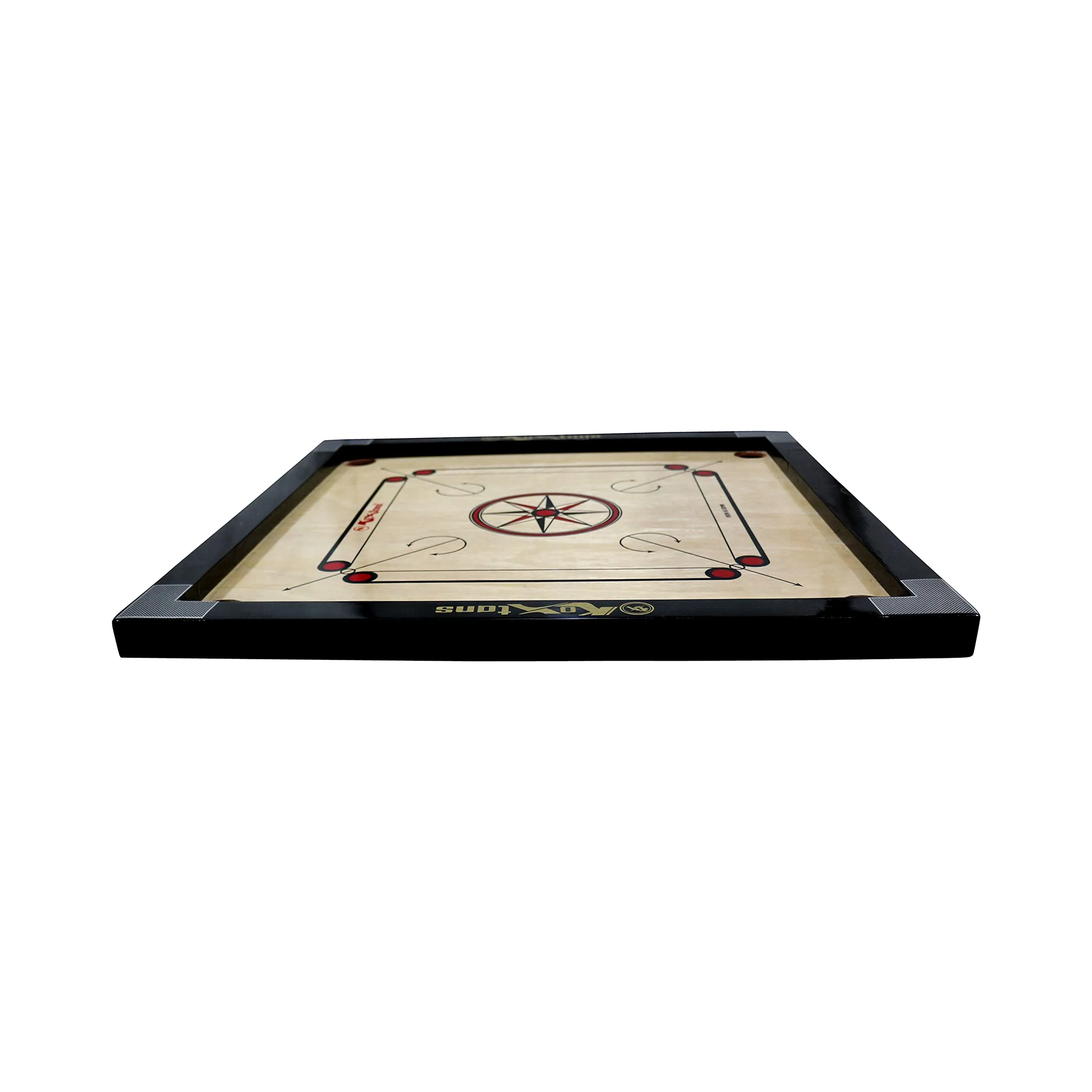 KOXTONS -Carrom Board Medium Size, 1.5" Border (Economy) with Stricker & Accessories, All Ages, Brown