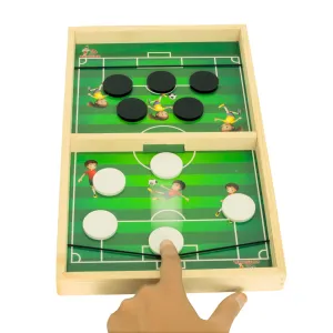 Lexreta® Fastest Finger First Wooden String Hockey Game | Family Board Game for Adults & Kids | Sling Puck Toy