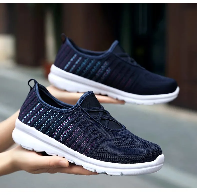 Mesh Breathable Sports Shoes Women's Light Running Shoes Flat Shoes Casual Women's Shoes