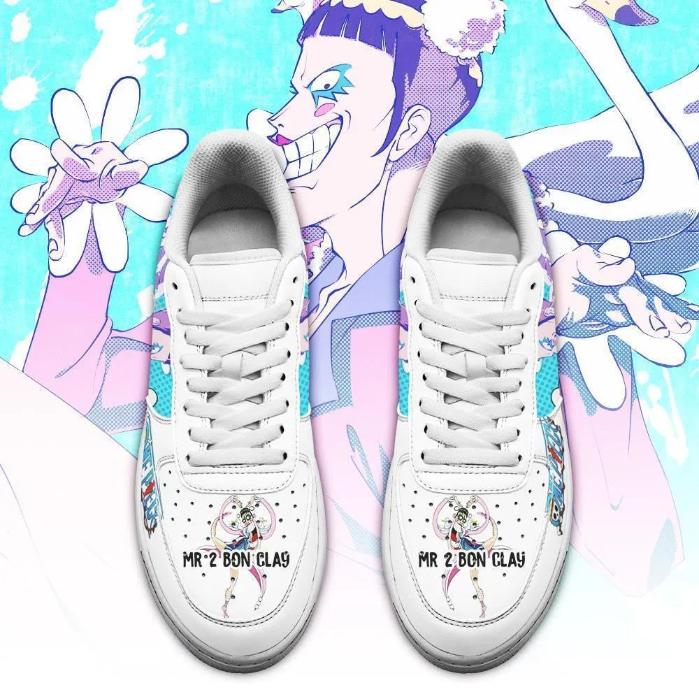 Mr 2 Bon Clay Air Sneakers Custom Anime OP Shoes